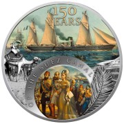 Niue Island 150TH YEARS OF THE SUEZ CANAL $1 Silver Сoin 2019 laser frosting digital printing proof 1 oz